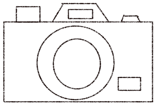 icône dessinée d'un appareil photo